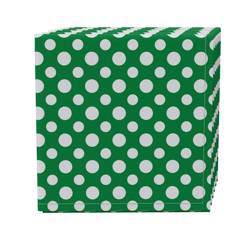 Cotton Twill Polka Dots Square Napkin