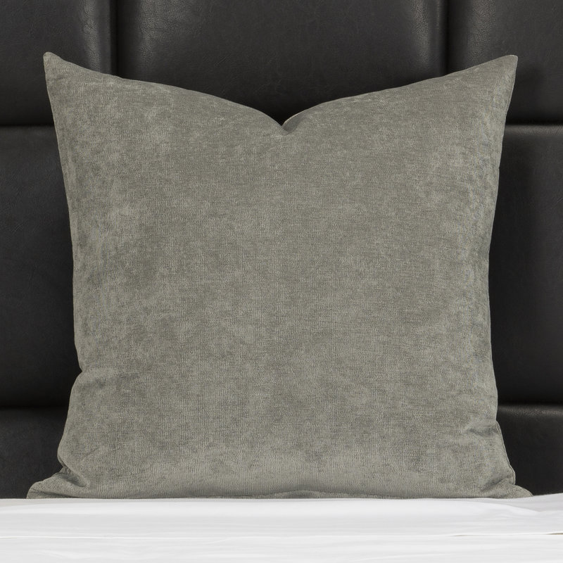 Wein Pillow Cover & Insert, Smoke, Square 18", Polyester