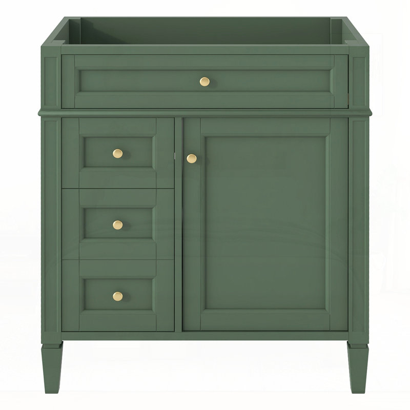 Meuble-lavabo de 30 po sans lavabo supérieur, Vert