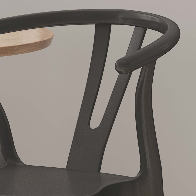 Chaise en plastique, Noir