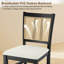 Ensemble de 4 chaises de cuisine en rotin Farmhouse-307309488