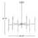 Monstair 12 - Light Dimmable Modern Linear Chandelier