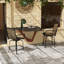 Tabourets de bar d'extérieur avec accoudoirs Outsunny