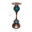 Glass, Metal Tabletop Candlestick