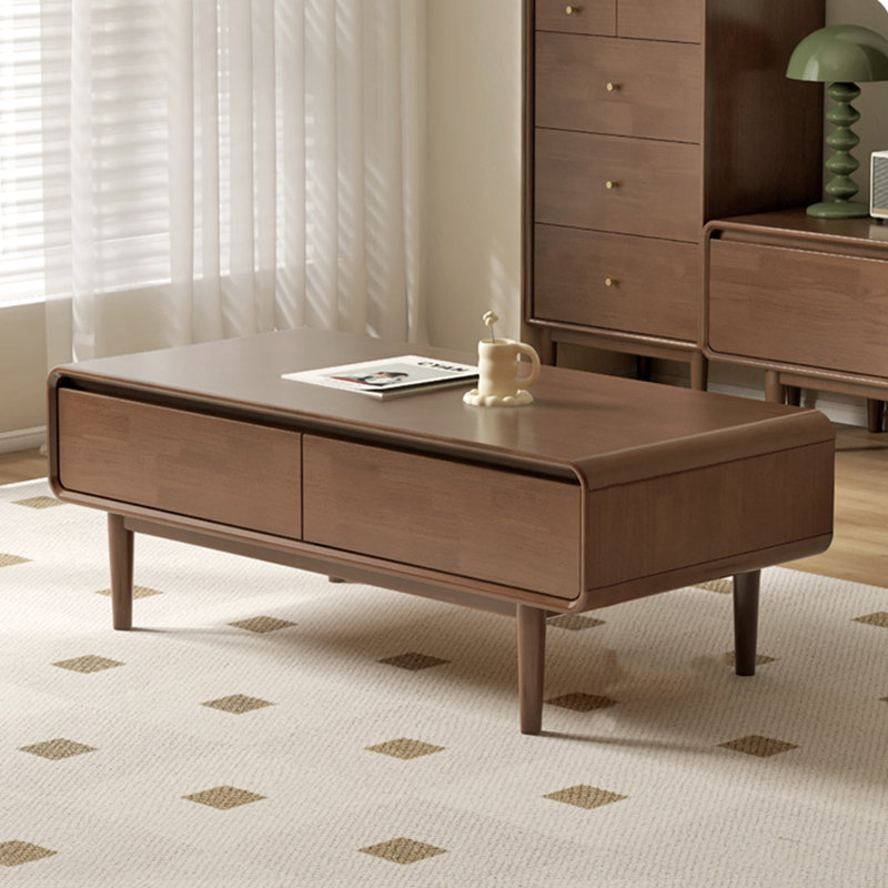 Table basse en hévéa, H 16,53 po x L 47,24 po x l 22,05 po