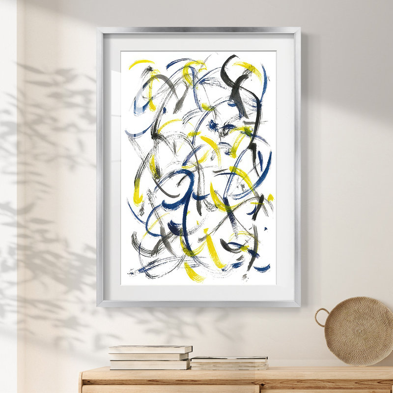 The Appearance of Wind II -Framed Print, Silver, 25.5'' H x 17.5'' W
