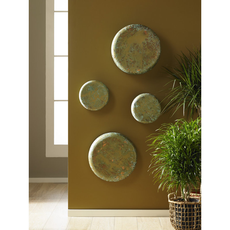 Button Wall Décor, 9.1" H x 10" W x 8" D, Lichen