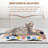 Cat Scratcher Cardboard Scratching Pad With Catnip 3 Pack