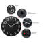 Horloge murale ronde de 12 pouces en plastique moderne et contemporaine Erie-1461229783