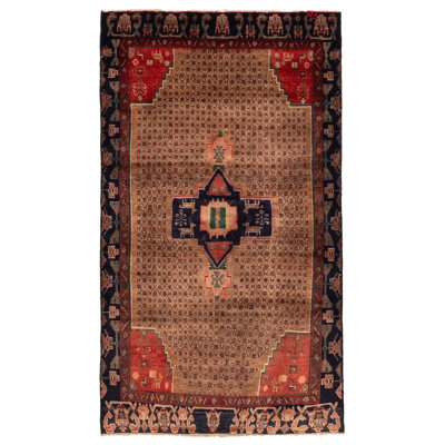 Tapis brun Konya Anatolian 4 pi 9 po x 8 pi 6 po