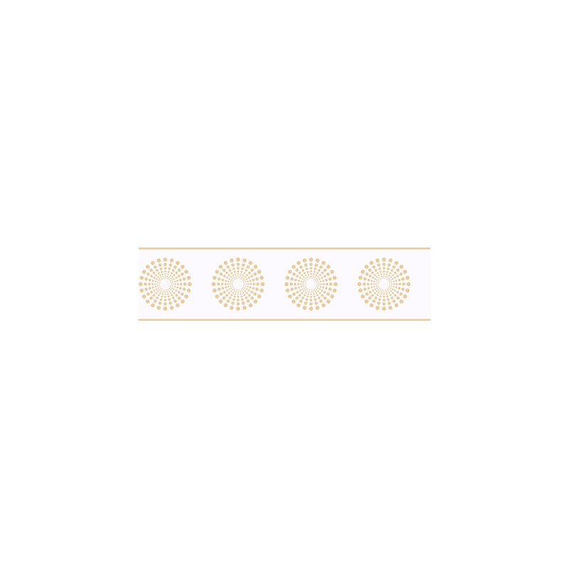 Bordure Candice Olson Kids Starburst, Blanc / Blanc cassé