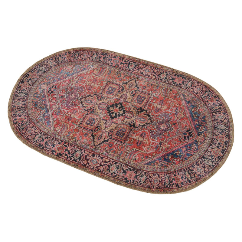Oppie Moroccan Indoor Rug, Oval 4'1" x 6'1"