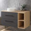 990mm Single Bathroom Vanity with Drop In Ceramic Basin