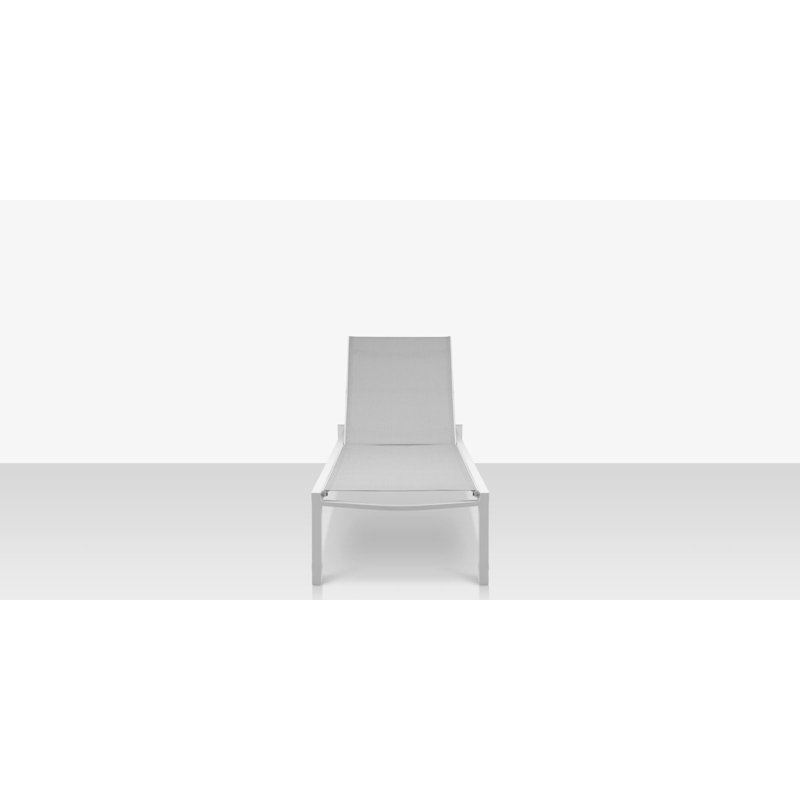 Fusion Armless Chaise, Tex White/Cloud Gray