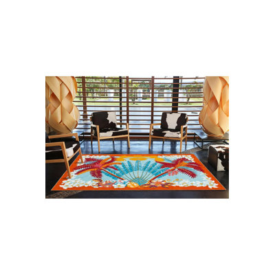 Tapis tissé à motif d'arbre lavable à la machine