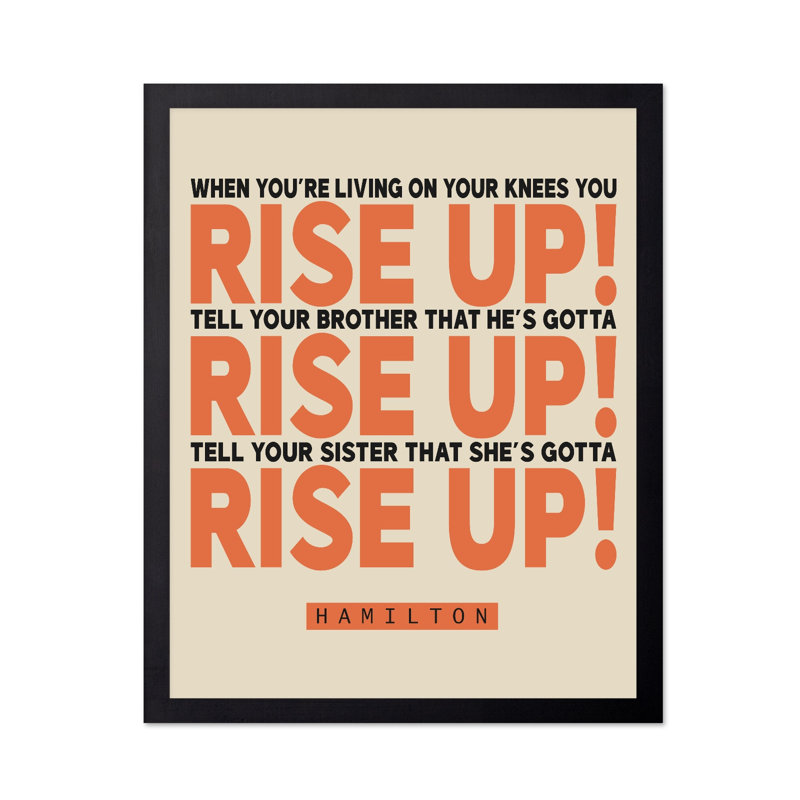 Rise Up, 24"H x 32"W, Poster, Black Framed