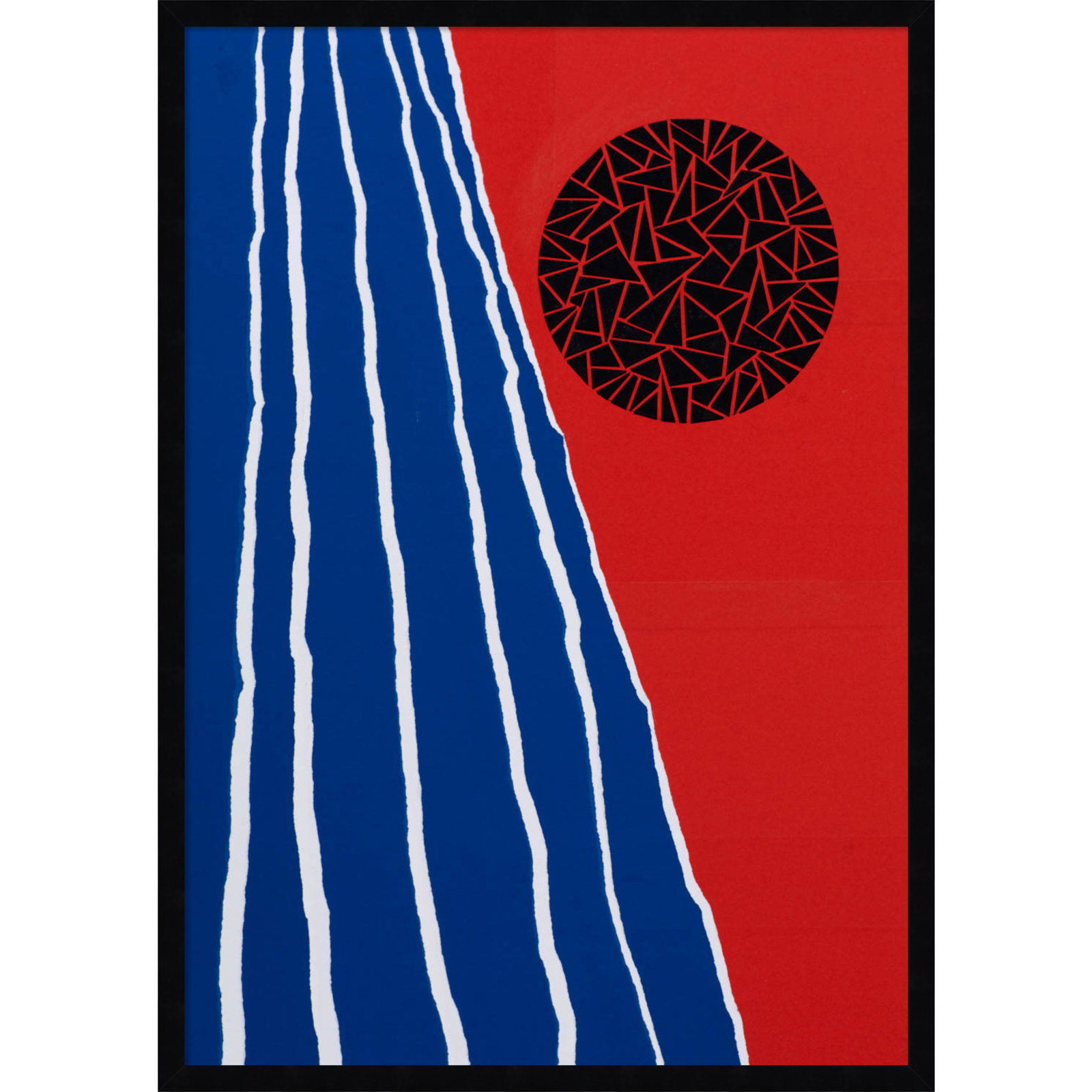 Orbis Factor Print by Alex Dunn, Black, 33" H x 24" W x 1" D