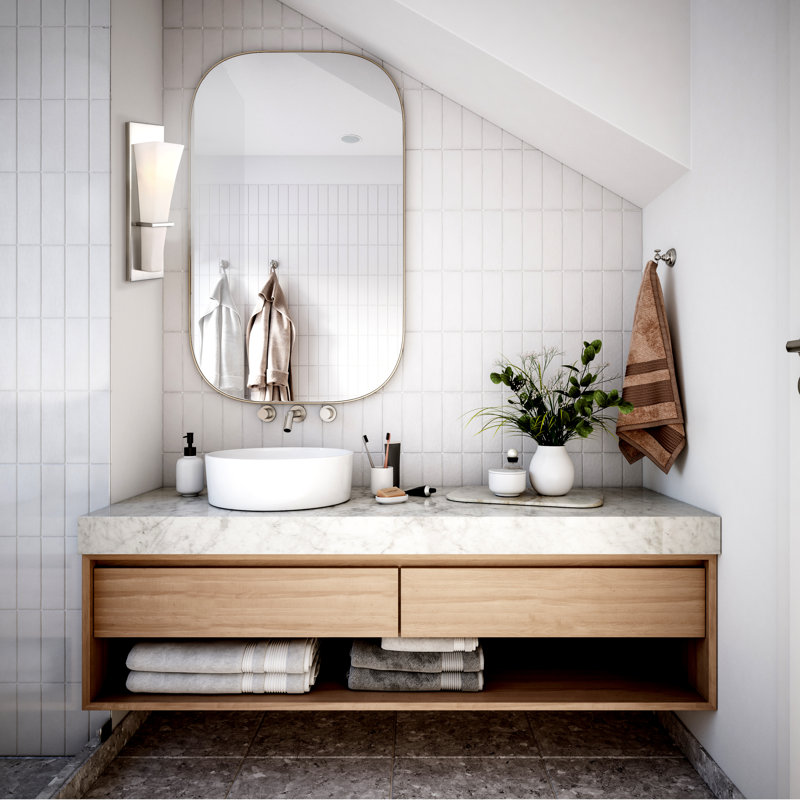Aspinwall Dimmable Bath Bar, Brushed Nickel