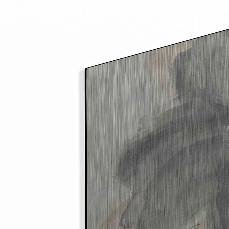 Floral gris I »par Chris Paschke, H 12 po x l 12 po