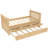 Solid Wood Daybed, With Drawers And Trundle-1112330684