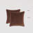 Terran Velvet Cotton Pillow Cover Brown-116546234
