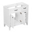 Meuble-lavabo 36 po sans lavabo, base d'armoire seulement, armoire de salle de bain avec tiroirs, structure solide et panneau de fibres à densité moyenne, blanc-121294484