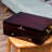 **Elegant Wooden Silverware Storage Box with Handle | Felt-Lined Flatware Chest for 12+ Utensil Sets**