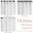 Semi Sheer Rod Pocket Farmhouse Textured Curtains-391720891-391720894