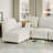 L Shaped Sectional Teddy Velvet Couch With Storage,Corner Modular Sofa With Chaise-1037519008