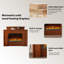 Foyer électrique simple 59,06 "Brown-1611315676