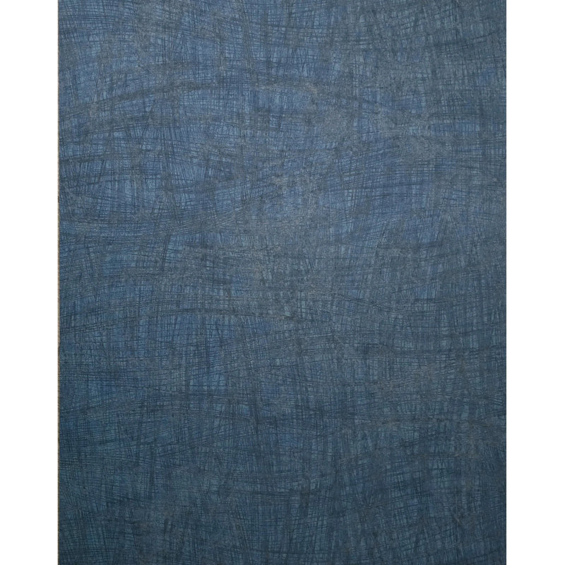 Papier peint quadrillé abstrait bleu marine et bleu sarcelle