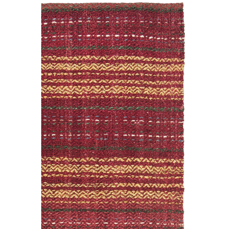 Tapis en jute tissé à la main Harlan, Tapis de couloir 2 pi 6 po x 8 pi