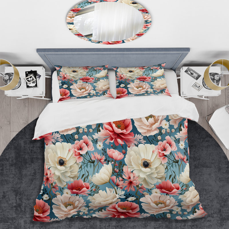 Matisyahu Bedding, Housse de couette pour grand lit et 2 taies décor