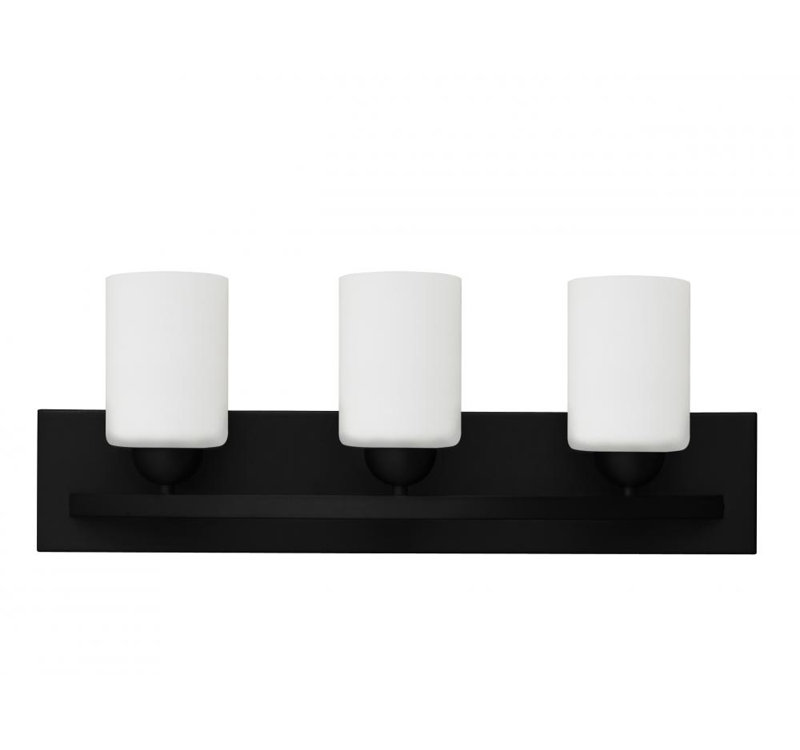 Éclairage pour meuble-lavabo à intensité variable Aimilia, 3, Noir