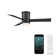 Axis 3 - Blade Indoor/Outdoor Smart Flush Mount Ceiling Fan with Remote Control and LED Light Kit Included, Works With Alexa and iOS / Android App