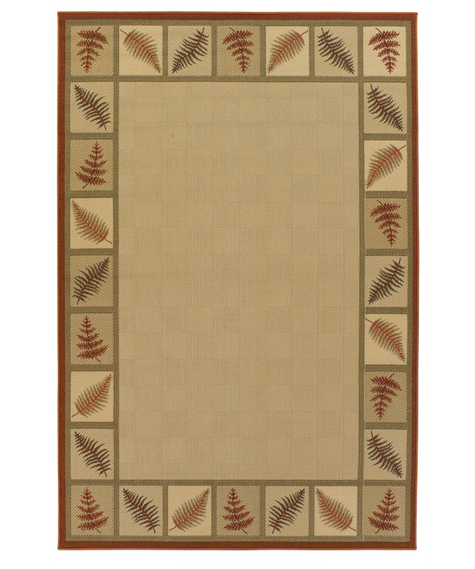 Tapis rouge/beige Nwokoro, Rectangle 5 pi x 8 pi
