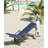 Mobile Patio Chaise Lounges, Hdpe Adjustable Modern Poolside Set Of 2