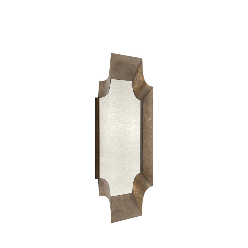 Farris Mirror - White, Brown