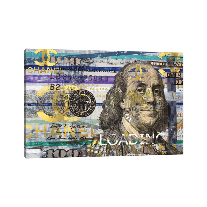 All About The Benjamins by Taylor Smith - Wrapped Canvas Print, 30.48 cm H x 45.72 cm W