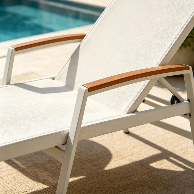 OAXTON CHAISE LOUNGE (Set Of 2), White