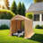 Outdoor Portable Gazebo Storage Shelter Shed With 2 Roll Up Zipper Doors & Vents Carport For Motorcycle Waterproof And UV Resistant Anti-Snow Portable Garage Kit Tent-111463318-111463321