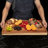Acacia Extra Large Wood Cutting Board 24 X 18 Inch, 1.2 Inches Thick Butcher Block, Reversible Wooden Kitchen Block, Cheese Charcuterie Board, With Side Handles And Juice Grooves