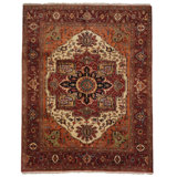 Oriental Area Rug in Beige