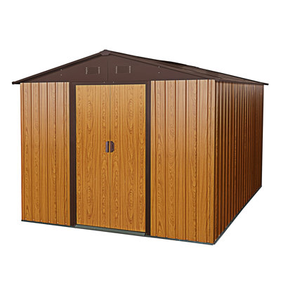 Remise de rangement extérieure 8 x 10 pi avec base en métal