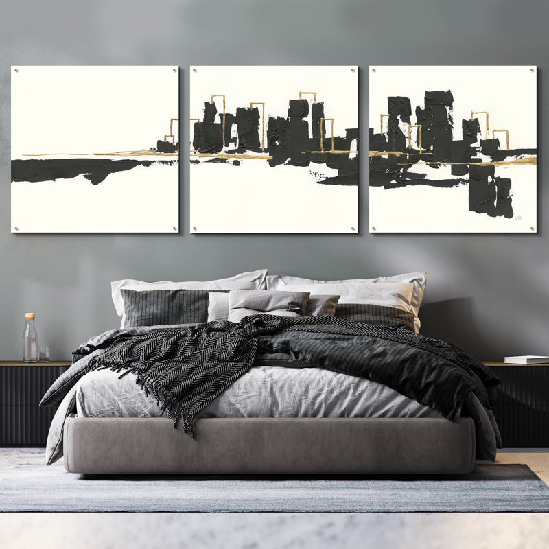 Epic Art «Gilded City I» par Chris Paschke, 3 pièces «Gilded City I» par Chris Paschke, H 36 po x l 108 po