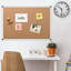 Tableau d'affichage en liège avec cadre en aluminium argenté, babillard mural pour la maison, le bureau et l'école