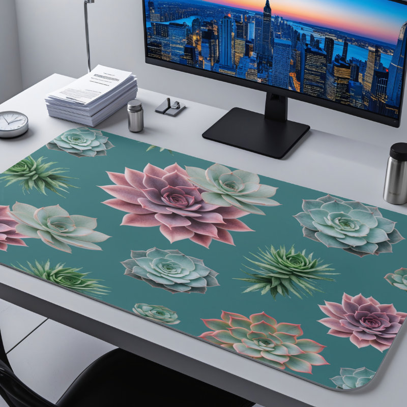 Polyester Desk Pad, 14.4x12.1