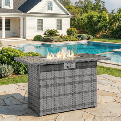 Terkel Rectangle Outdoor Fire Pit Table