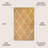 Cole Minimalist Diamond Trellis Gold/White Rug-2050739530