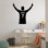 Décalcomanie murale de joueur de football en vinyle - autocollant mural nom personnalisé pour chambre à coucher, décor de chambre de bébé, vinyle amovible - autocollants de joueur de football DS-06